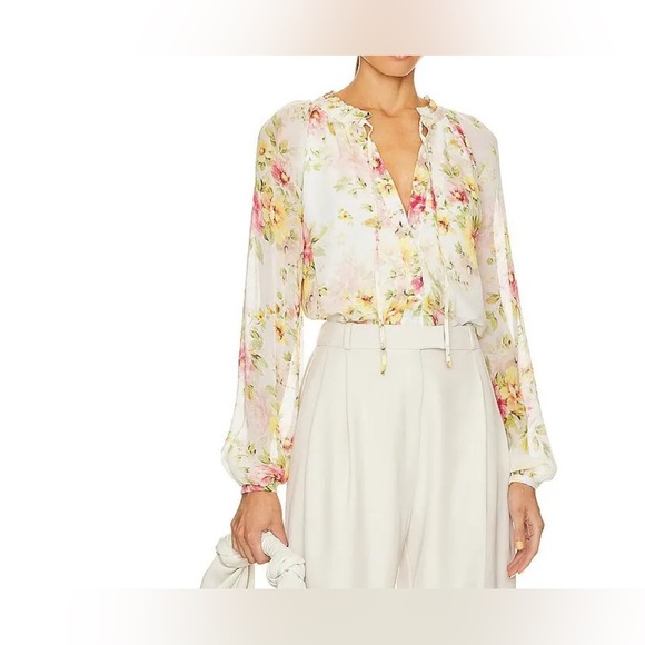YUMI KIM Sundown Blouse in New Day Ivory Floral Multicolor size S - Picture 1 of 6